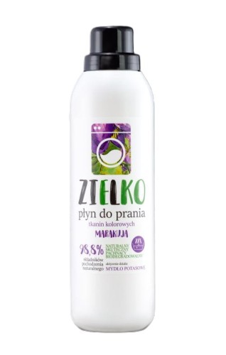 Naturalny płyn do prania tkanin kolorowych Marakuja Zielko 1 L.jpg