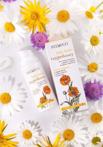 Lekki krem nagietkowy do twarzy do skóry podrażnionej Sylveco 50 ml.jpg