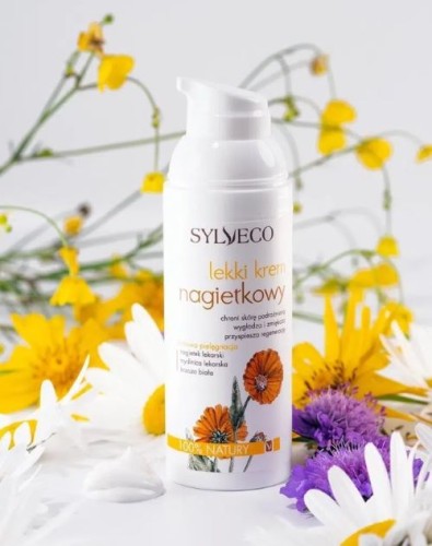 Lekki krem nagietkowy do twarzy do skóry podrażnionej Sylveco 50 ml_2.jpg