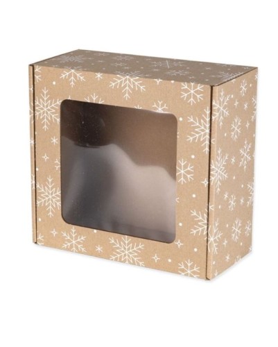 Pudełko prezentowe EKO w śnieżynki OKNO.jpg