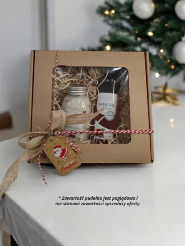 Pudełko prezentowe szare Ekologiczne z recyklingu z wycięciem w kształcie Okna_zapakuj na prezent_1.jpg