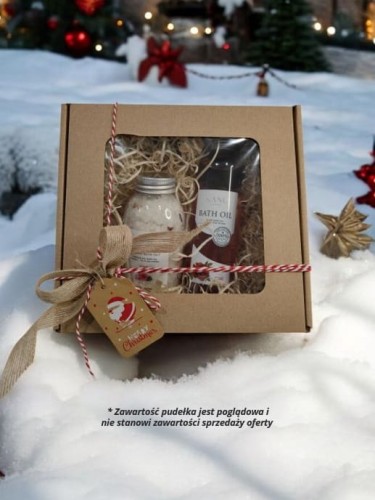 Pudełko prezentowe szare Ekologiczne z recyklingu z wycięciem w kształcie Okna_zapakuj na prezent_2.jpg