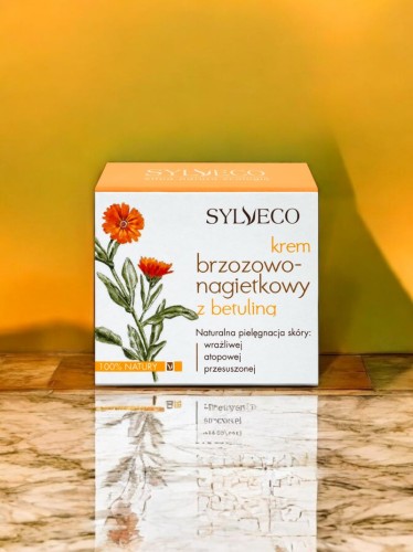 Krem do twarzy nagietkowo brzozowy z betuliną Sylveco 50 ml_4.jpg