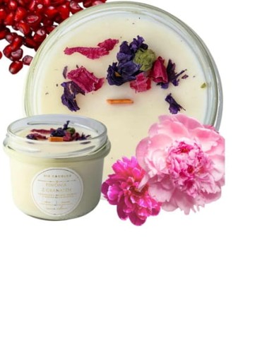 Świeca sojowa z drewnianym knotem Piwonia z granatem Sis Candles_1.jpg