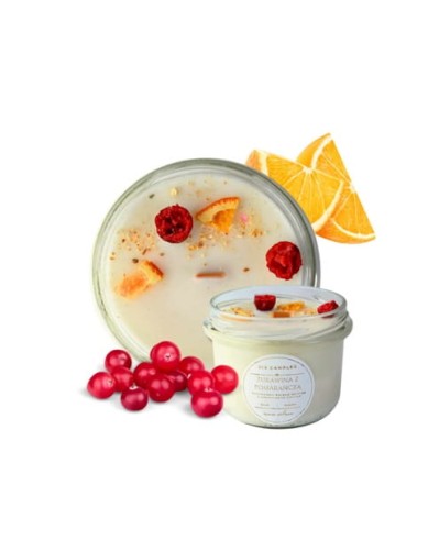 Świeca z drewnianym knotem Żurawina z pomarańczą Sis Candles.jpg