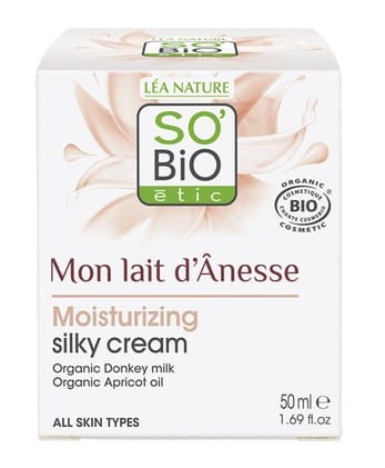 Jedwabisty krem nawilżający do twarzy z oślim mlekiem 50 ml So Bio.jpg