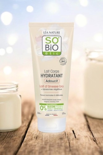 Nawilżające mleczko do ciała Mleko ośle i Lipososmy roślinne So BiO 200 ml_3.jpg