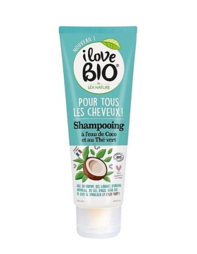 Organiczny Szampon do wszystkich typów włosów Kokos i Zielona Herbata I Love BIO.jpg