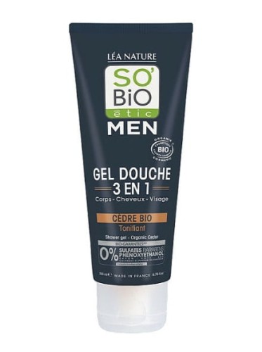 Męski żel pod prysznic i szampon 3 w 1 Cedr Atlaski SO BiO etic 200 ml.jpg