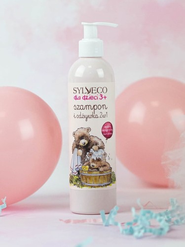 Szampon i odżywka 2w1 dla dzieci o zapachu maliny Sylveco 300 ml_2.jpg