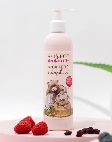 Szampon i odżywka 2w1 dla dzieci o zapachu maliny Sylveco 300 ml_1.jpg