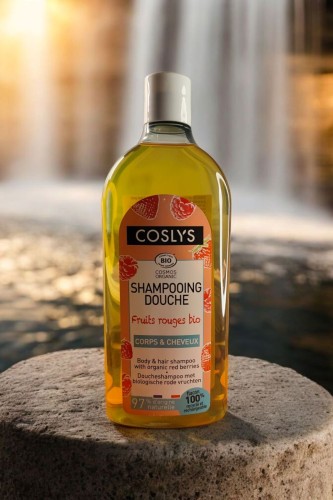 Witaminizujący szampon i żel pod prysznic 2w1 Coslys w laguni.jpg