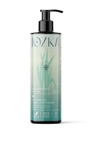 Ziołowe mydło w płynie Bergamotka, Trawa cytrynowa i Porost Islandzki Jozka 500 ml.jpg
