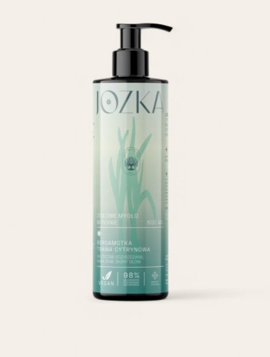 Ziołowe mydło w płynie Bergamotka, Trawa cytrynowa i Porost Islandzki Jozka 500 ml_laguni_1.jpg