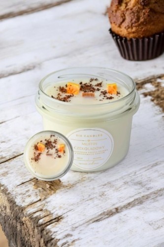 Świeca sojowa z drewnianym knotem Muffin czekoladowy Sis Candles_4.jpg