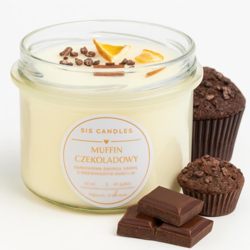Świeca zapachowa sojowa_Muffin czekoladowy_Sis Candles_Laguni.jpeg