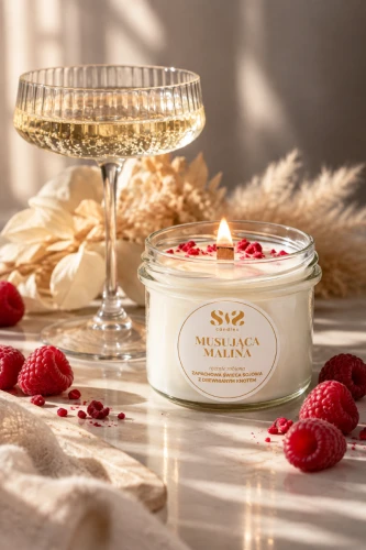 Świeca sojowa Musująca malina SIS Candles lagunu.pl_3.png