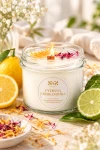 Cytryna i Bergamotka Świeca sojowa  z drewnianym knotem 235 ml Sis Candles