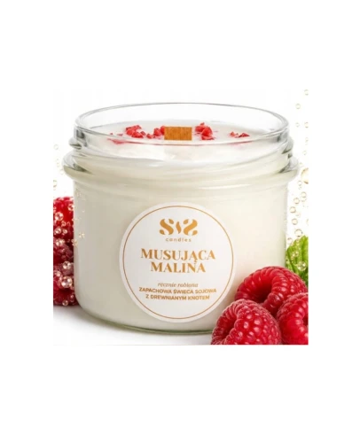 Świeca sojowa Musująca malina SIS Candles laguni_6.png