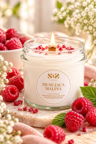 Świeca sojowa Musująca Malina_sis candles_laguni.png