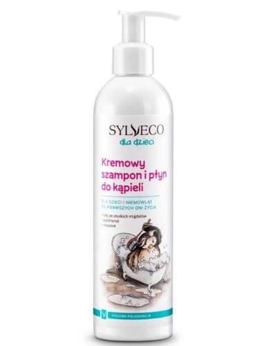 Kremowy szampon i płyn do kąpieli dla dzieci Sylveco 300 ml_2.jpg
