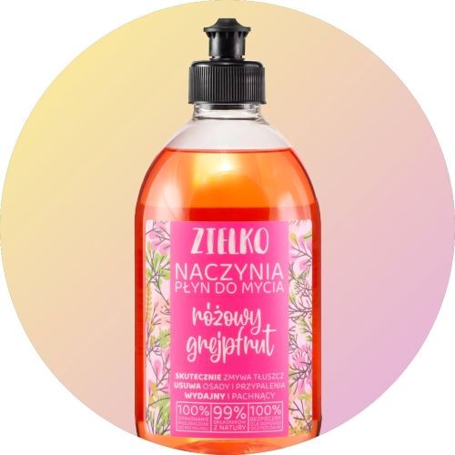 Płyn do mycia naczyń Różowy Grepfrut 500 ml Zielko.jpg